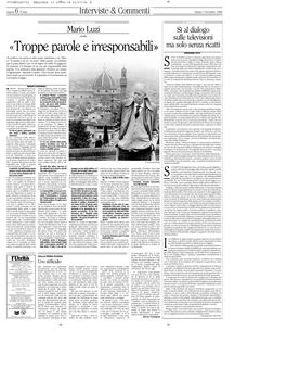 «Troppe Parole E Irresponsabili»