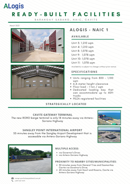 March 2021 Alogis E-Newsletter