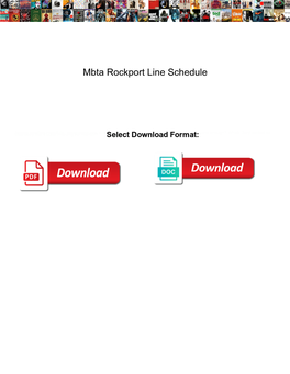 Mbta Rockport Line Schedule