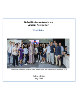 Dubai Business Associates Alumni Newsletter