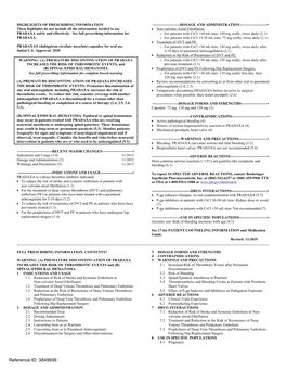 PRADAXA Safely and Effectively