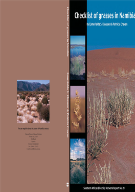 Grasses of Namibia Contact