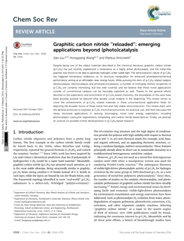 Graphitic Carbon Nitride “