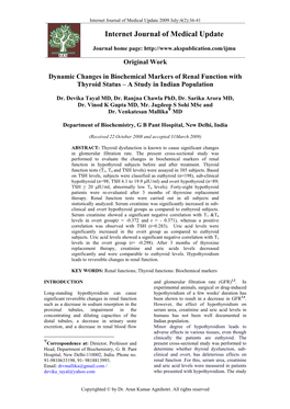 Internet Journal of Medical Update 2009 July;4(2):36-41 Internet Journal of Medical Update