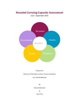 Kwanini Carrying Capacity Assessment Study