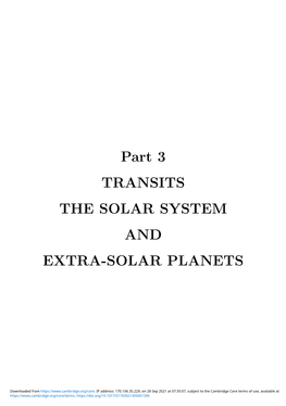 Mikhail Lomonosov and the Discovery of the Atmosphere of Venus During the 1761 Transit Mikhail Ya