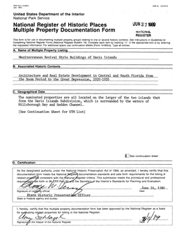 National Register of Historic Places JUN23 Multiple Property