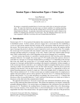 Session Types = Intersection Types + Union Types