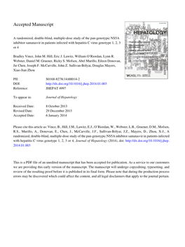 A Randomized, Double-Blind, Multiple-Dose Study of the Pan-Genotypic NS5A Inhibitor Samatasvir in Patients Infected with Hepatitis C Virus Genotype 1, 2, 3 Or 4