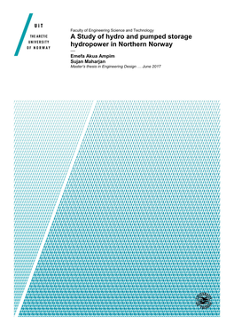 A Study of Hydro and Pumped Storage Hydropower in Northern Norway