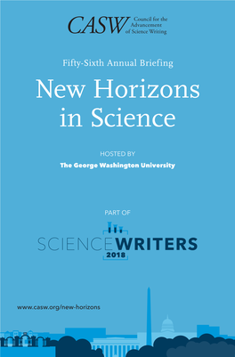 New Horizons in Science