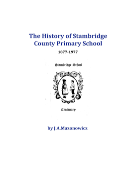 History of Stambridge School