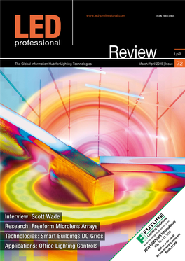 Review Lpr the Global Information Hub for Lighting Technologies March/April 2019 | Issue 72