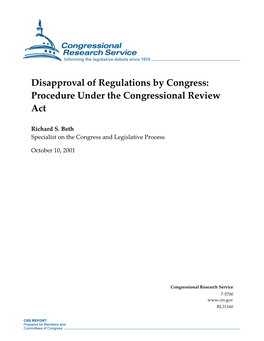 Congressional Review Act