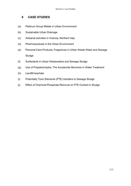 Pollutants in Urban Waste Water and Sewage Sludge