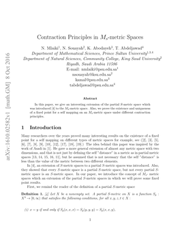 Contraction Principles in $ M S $-Metric Spaces