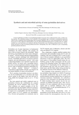 Synthesis and Anti-Microbial Activity of Some Pyrimidine Derivatives