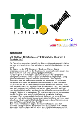 TCI-Newsletter 12 2021