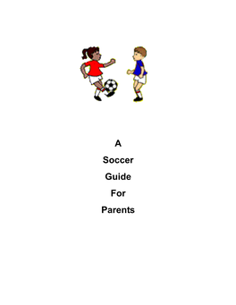 A Soccer Guide for Parents