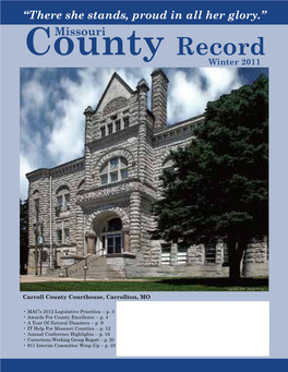 Missouri County Record Winter 2011 (PDF)