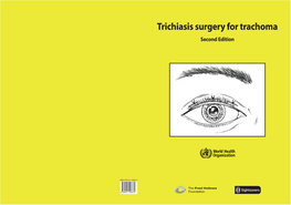 Trichiasis Surgery for Trachoma Second Edition