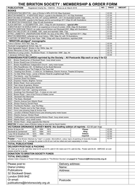 Membership & Order Form