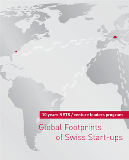 10 Years NETS / Venture Leaders Program Global Footprints of Swiss Start-Ups 222 Content