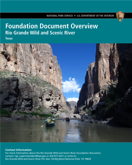 Rio Grande Wild and Scenic River Foundation Document Overview