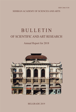 Bulletin of Scientific and Art Research