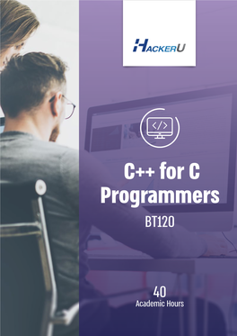 C++ for C Programmers BT120