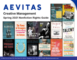 Spring 2021 Nonfiction Rights Guide