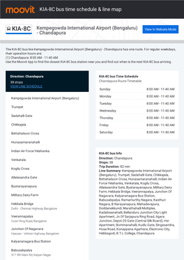 KIA-8C Bus Time Schedule & Line Route