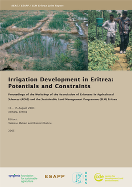 Irrigation Development in Eritrea: Potentials and Constraints