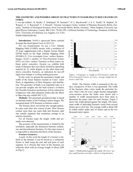 The Geometry and Possible Origin of Fractures in Floor-Fractured Craters on Ceres