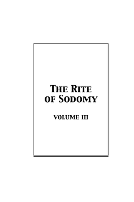 The Rite of Sodomy