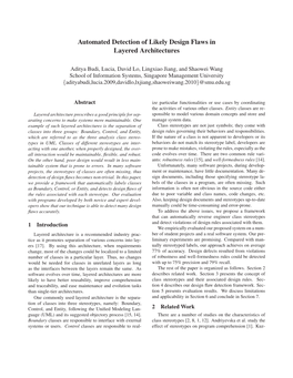 Automated Detection of Likely Design Flaws in Layered Architectures