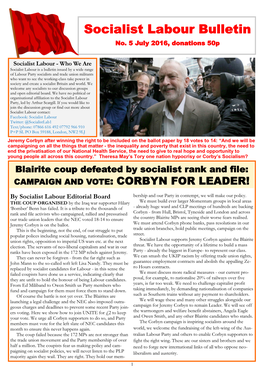 Socialist Labour Bulletin No