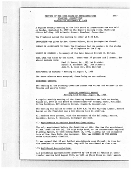 September 8, 1969 in the Board's Meeting Rooms, Municipal Office Building, 429 Atlantic Street, Stamford, Connecticut