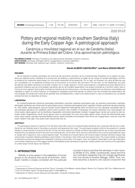 Pottery and Regional Mobility in Southern Sardinia (Italy) During the Early Copper Age: a Petrological Approach