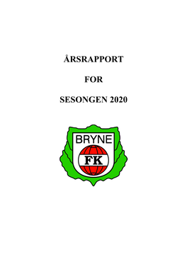 Årsrapport for Sesongen 2020