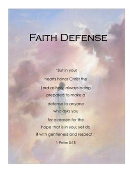 Faith Defense