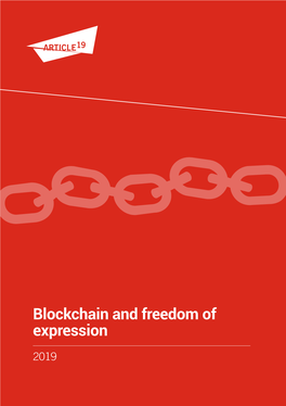 Blockchain and Freedom of Expression