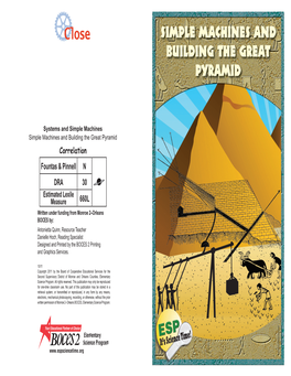Simple Machines and Building the Great Pyramid B.Indd