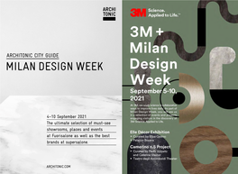 Architonic City Guide ­Milan ­Design ­Week