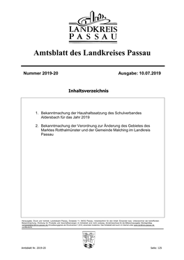 Amtsblatt Nr. 2019-20 Seite: 125