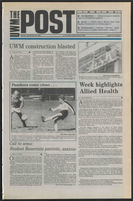 UWM Construction Blasted Week Highlights Allied Health