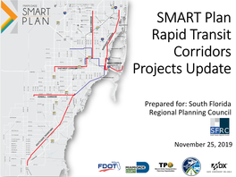 SMART Plan Rapid Transit Corridors Projects Update