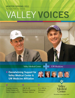 Overwhelming Support for Valley Medical Center & UW Medicine