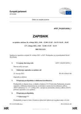 Hr Hr Zapisnik