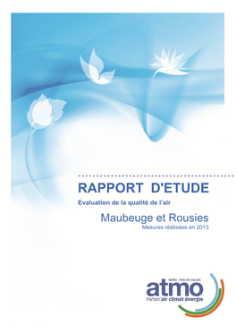 Evaluation De La Qualité De L'air À Maubeuge Et Rousies